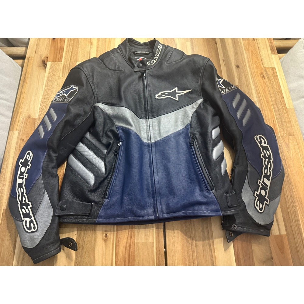 Vintage Y2K Alpinestars Motorcycle Jacket Size USA 44